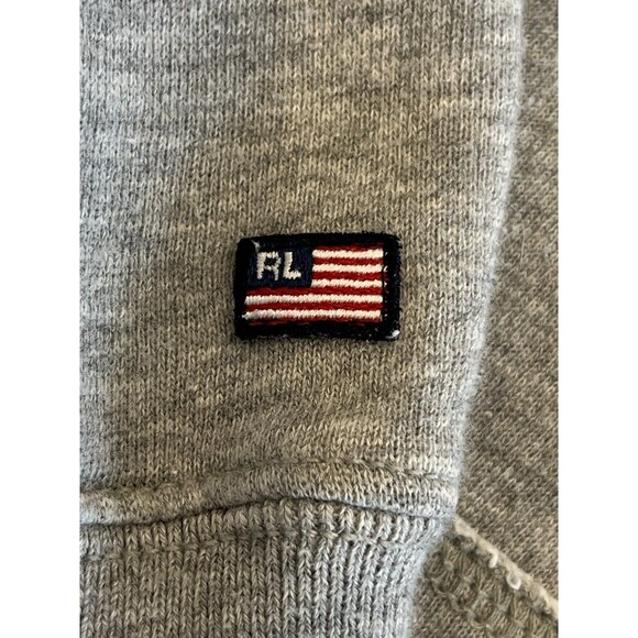 Vintage Ralph Lauren Polo Jeans Sz X Large Embroidered Spellout Hoodie Zip RL67 - Picture 8 of 10